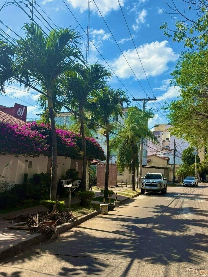 A quiet residential street in Santa Cruz, with the kind of tree-lined neighborhood retirees tend to settle in