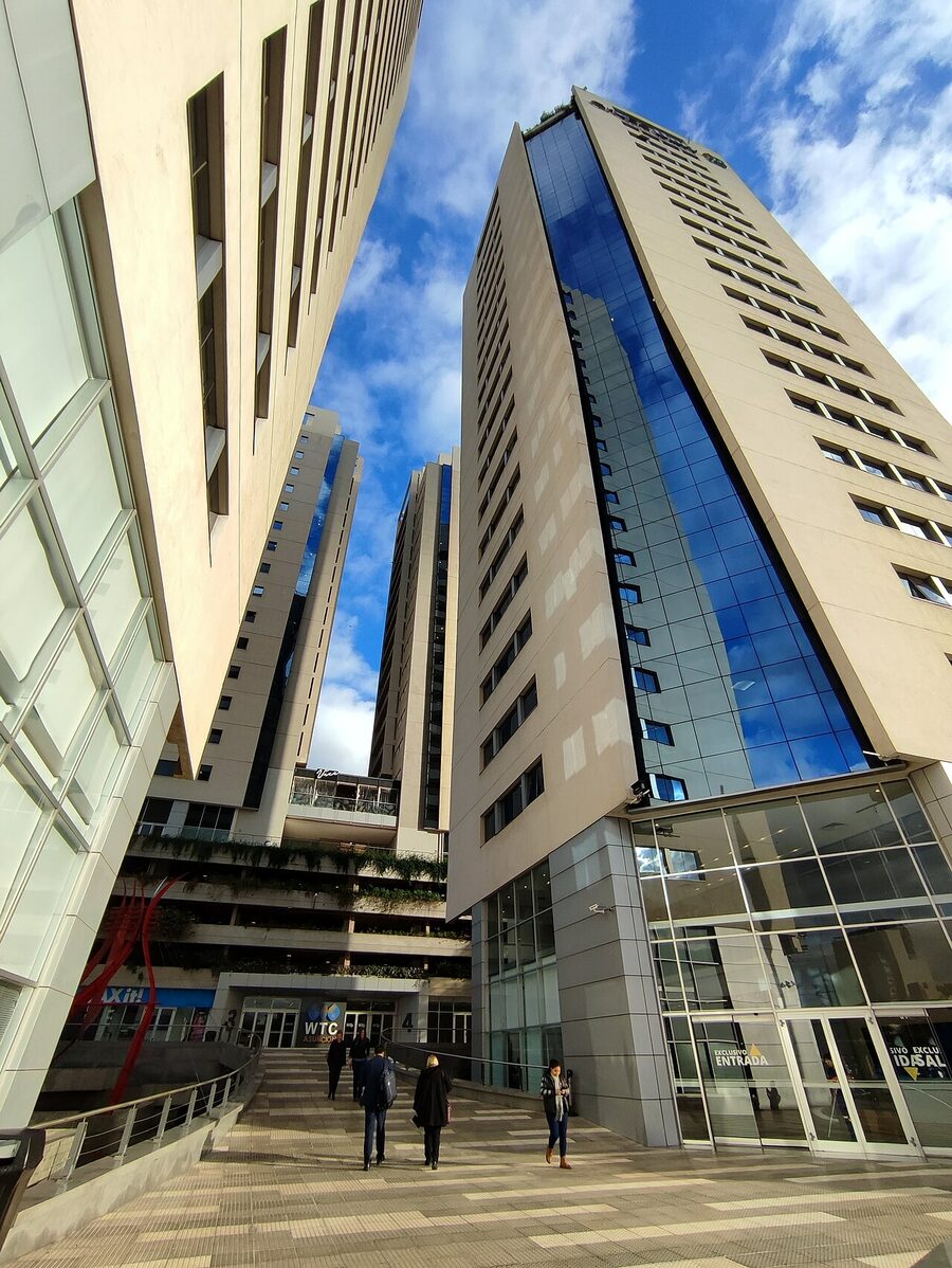 Modern luxury towers in downtown Asunción